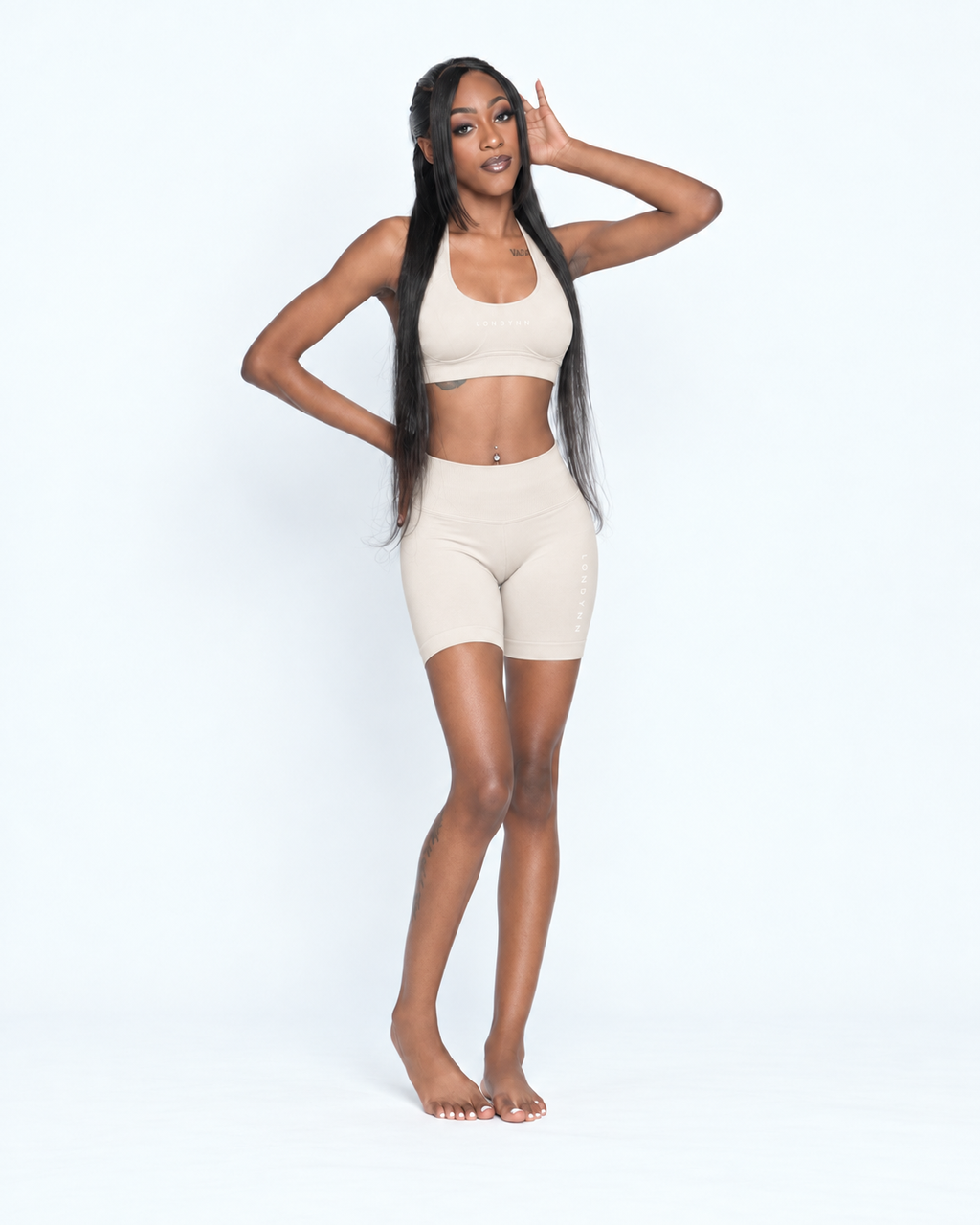 Londynn Keep It Cute Halter Biker Set